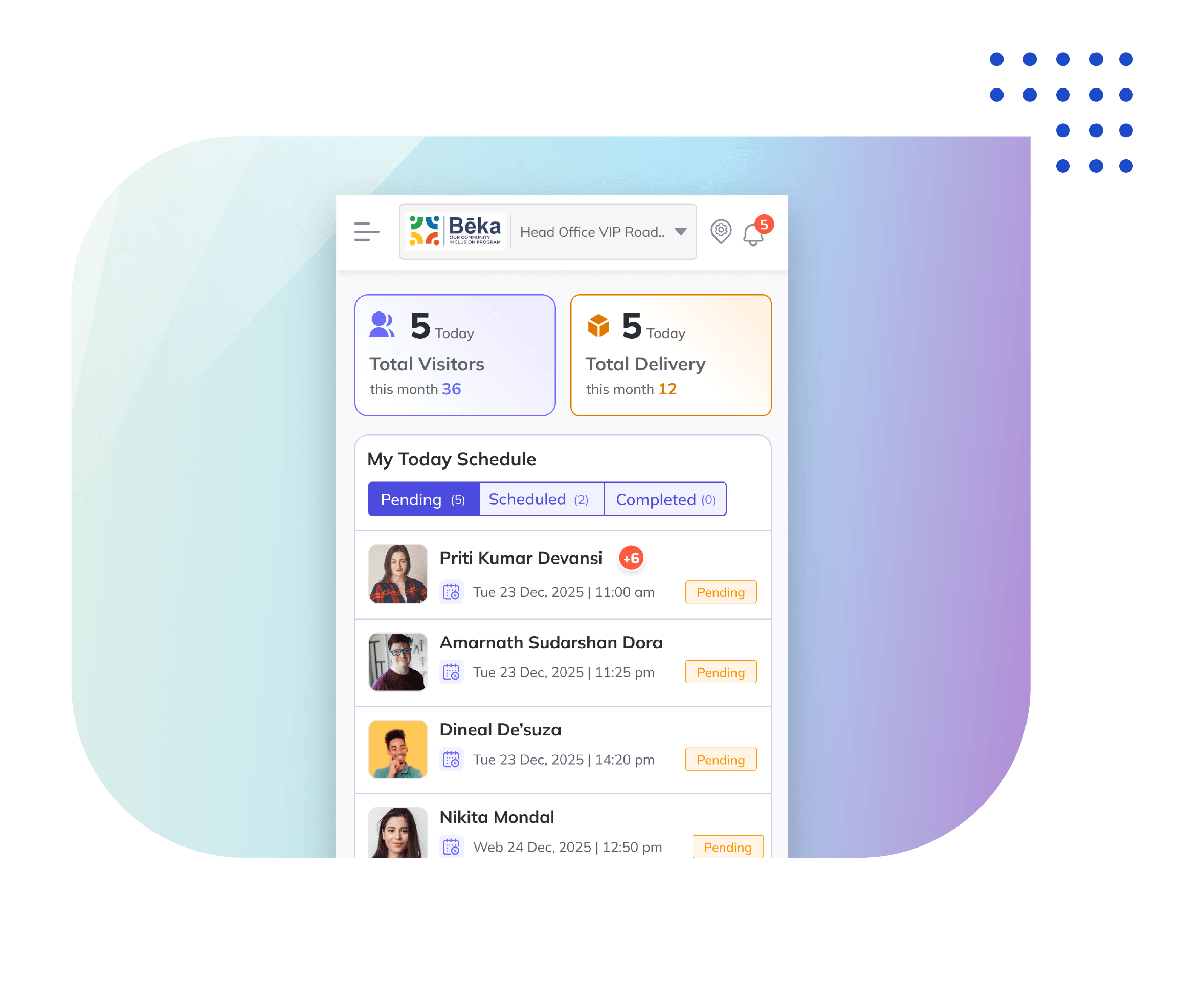 Mobile App for Hosts