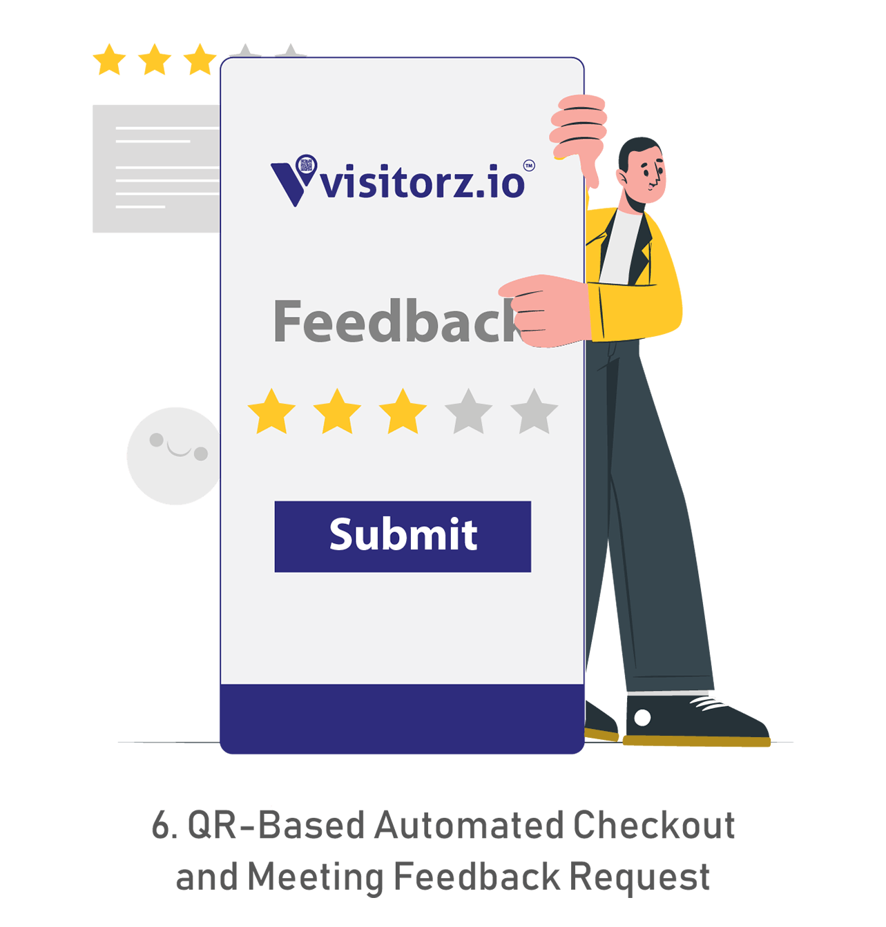QR-Based Automated Checkout and Meeting Feedback Request