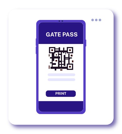 One click gate pass